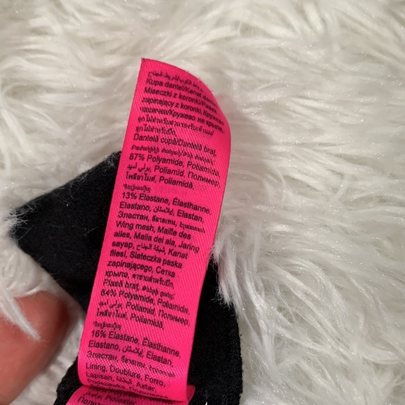 La SENZA Beyond Sexy Black & Red Rhinestone Bra 32B - Picture 10 of 10